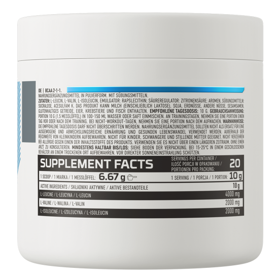 OstroVit BCAA 2-1-1, 200 грамм