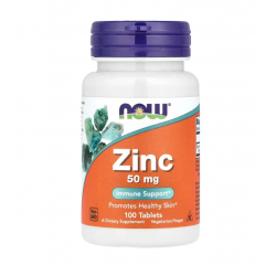NOW Foods Цинк, 50 mg, 100 таблеток
