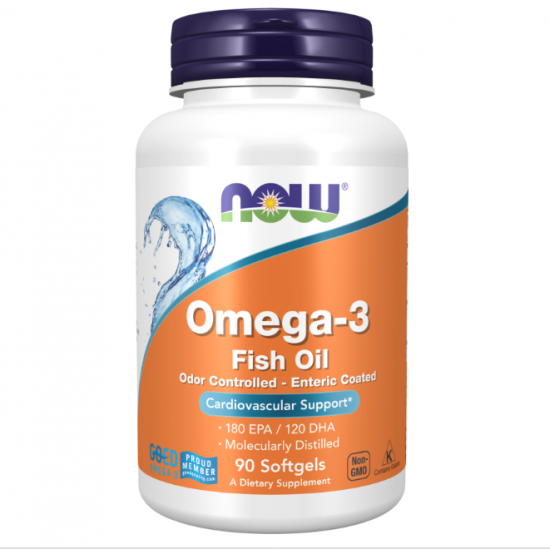 Now Foods Омега-3 Molecularly Distilled & Enteric Coated