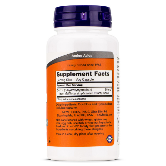 Now Foods 5-HTP 50 мг