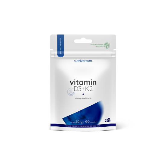 Nutriversum Витамин D3+K2, 60 капсул