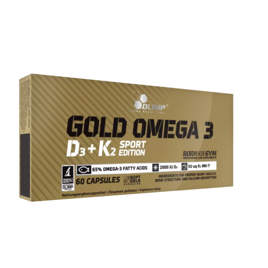 Olimp Gold Омега 3 D3 + K2 Sport Edition, 60 капсул